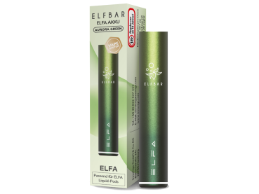 ELFA Akku Aurora-Grün – Elfbar Basisgerät mit 500 mAh und USB-C