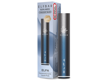 ELFA Akku Blau-Silber – Elfbar Basisgerät mit 500 mAh und USB-C