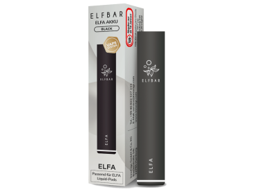 ELFA Akku Schwarz – Elfbar Basisgerät mit 500 mAh und USB-C