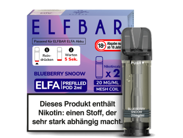 ELFA Pods Blueberry Snow – 2 vorbefüllte Pods à 2 ml (20 mg) mit Mesh-Coil