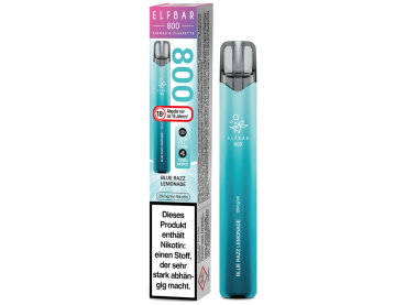 Elfbar 800 Blue Razz Lemonade – Einweg E-Zigarette mit 2 ml, 20 mg und bis zu 800 Zügen