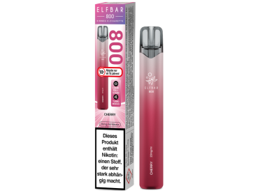 Elfbar 800 Cherry – Einweg E-Zigarette mit 2 ml, 20 mg und bis zu 800 Zügen
