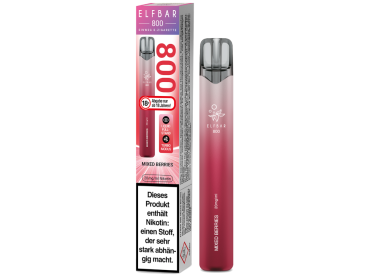 Elfbar 800 Mixed Berries – Einweg E-Zigarette mit 2 ml, 20 mg und bis zu 800 Zügen bei Emma Trade
