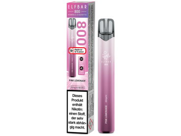 Elfbar 800 Pink Lemonade – Einweg E-Zigarette mit 2 ml, 20 mg und bis zu 800 Zügen bei Emma Trade