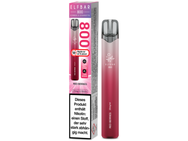 Elfbar 800 Red Berries Einweg Vape mit rotem Beerenmix, 2 ml Nikotinsalz und Turbo-Modus