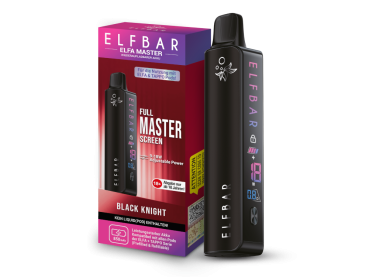 ELFA Master Akku Schwarz – Elfbar Basisgerät mit 850 mAh, Display und USB-C