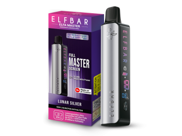 ELFA Master Akku Silber – Elfbar Basisgerät mit 850 mAh, Display und USB-C