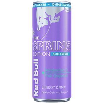 Red Bull Lilac Edition Sugarfree 0,25-l-Dose mit Waldmeister- und Pink-Grapefruit-Geschmack – zuckerfreie Red-Bull-Edition im handlichen Format.