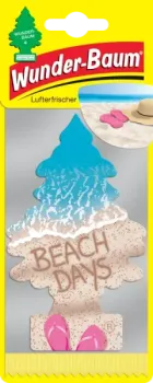 Wunderbaum Beach Days Original Duftbaum zum Aufhängen in Baumform für Auto und Räume - Verpackung