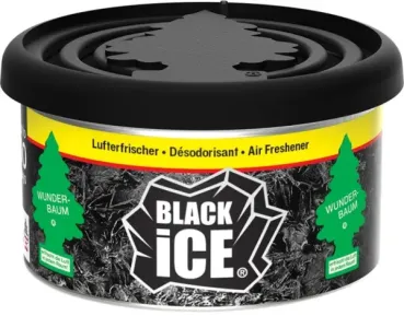 Wunderbaum Duftdose Black Ice Lufterfrischer-Dose mit Dosierdeckel für markant-frischen Duft im Auto und in kleinen Räumen
