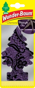 Wunderbaum Midnight Chic Original Duftbaum zum Aufhängen mit Pflaumen-, Veilchen- und Freesie-Duftnoten - Mit Verpackung