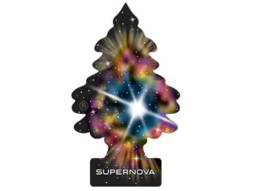 Preview: Wunderbaum Supernova Original Duftbaum zum Aufhängen mit Bergamotte, dunklen Beeren, ozonischen Blüten und Moschusduft - Ohne Verpackung