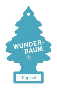 Preview: Wunderbaum Tropical Original Duftbaum zum Aufhängen in Baumform mit tropisch-fruchtigem Duft für Auto und Innenräume - Ohne Verpackung