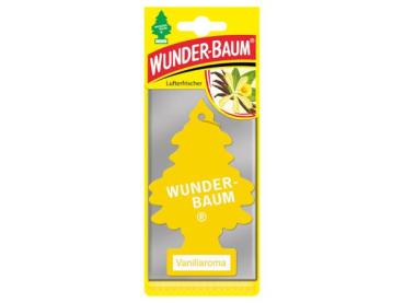 Wunderbaum Vanille Original Duftbaum zum Aufhängen in Baumform mit warm-süßem Vanilleduft für Auto und Zuhause - Mit Verpackung