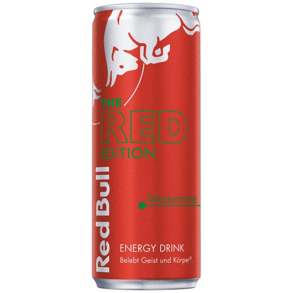Red Bull Red Edition Wassermelone 0,25-l-Dose – fruchtige Red-Bull-Edition mit Wassermelonen-Geschmack im handlichen Format, ideal gut gekühlt.